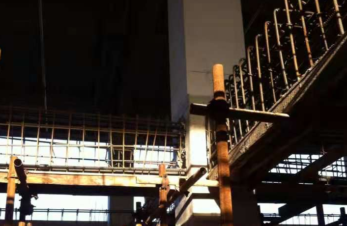 泸州一厂房梁柱截面加大施工